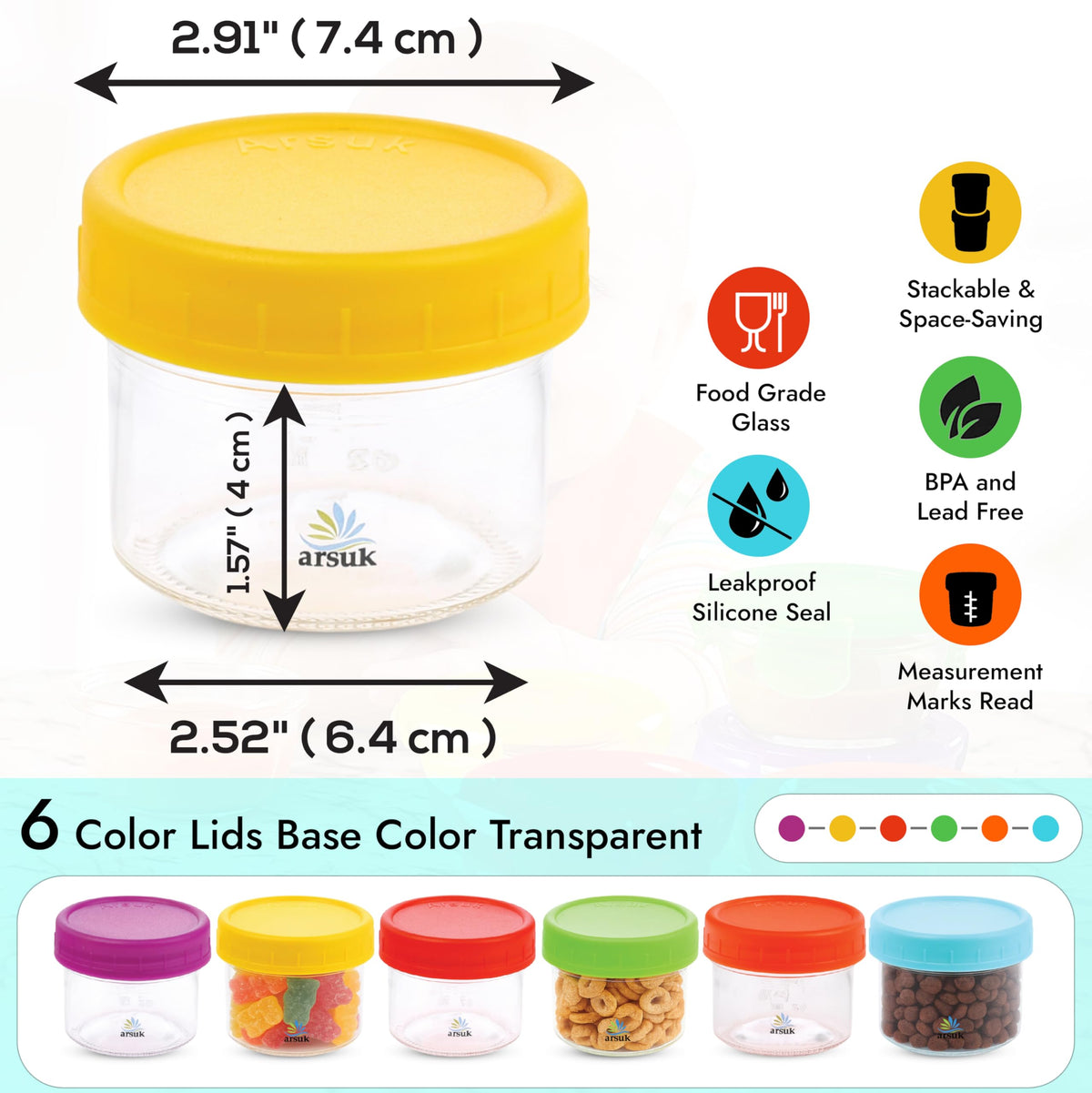 ARSUK microwave safe leftovers move from freezer to microwave easily