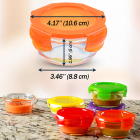 ARSUK glass container for sauces and condiments in the fridge