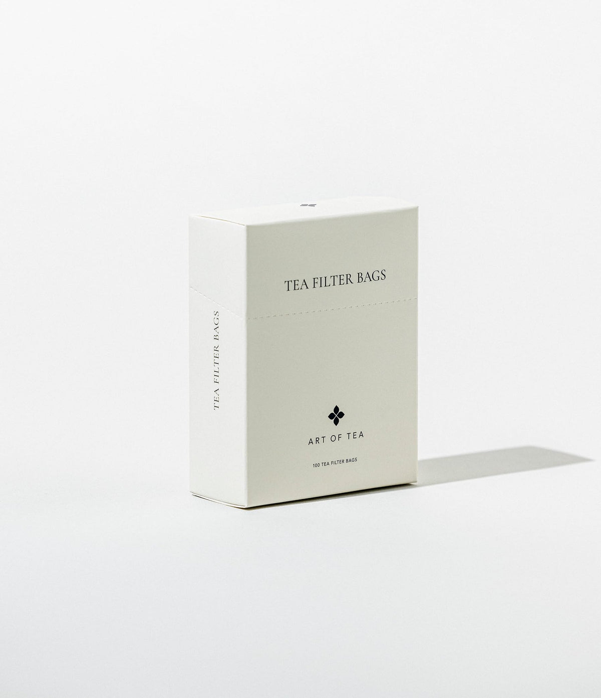 Art of Tea filter bags 4in by 3.5in in use, enabling clean, sediment-free brew.