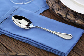 Artaste Rain spoon gleams with reflective surface, elevating coffee and tea rituals.