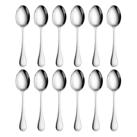 Artaste Rain teaspoon featuring a sculpted handle for comfortable handling during meals.