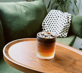 Artcochan clear 10-ounce glasses designed for versatile beverages and display