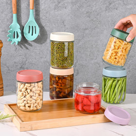 Artcochan glass jar refrigerator and freezer safe for flexible meal prep