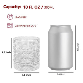 Artcochan heavyweight 10 oz glass perfect for cocktails, juice, or water