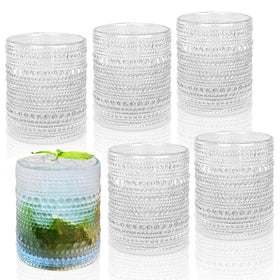 Artcochan hobnail glasses with embossed grip for elegant entertaining