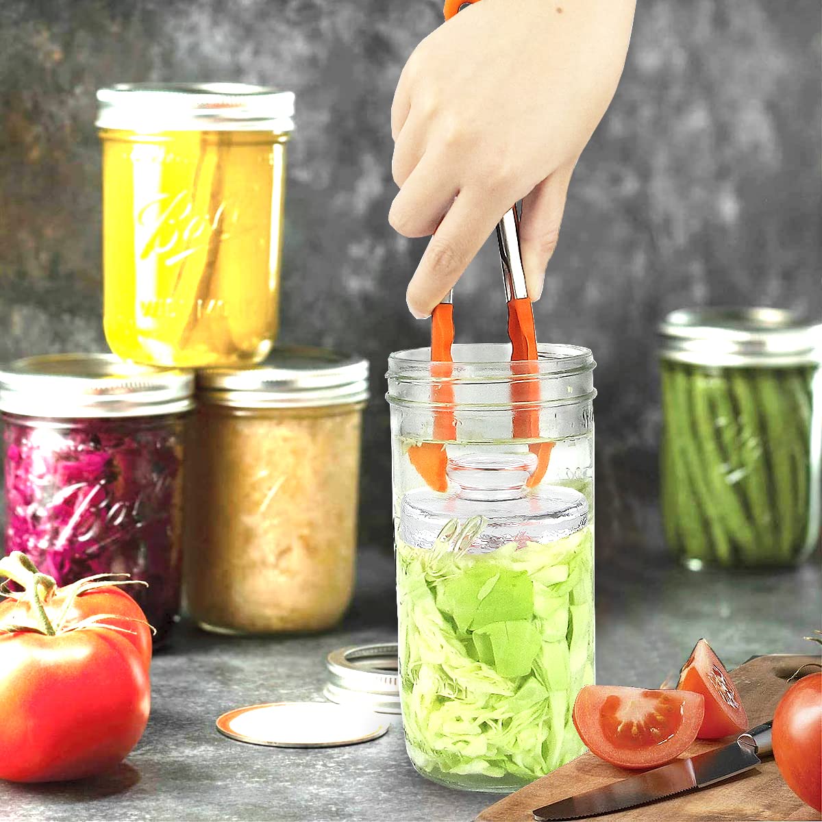 Artcome complete tool set supports simple, mess-free kraut and pickle prep.