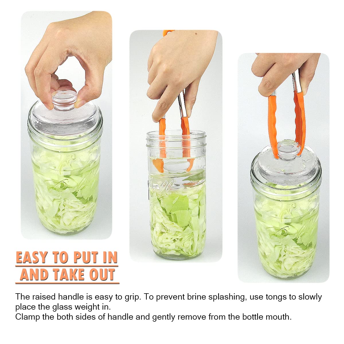 Artcome durable glass weights designed for long-lasting home fermentation.