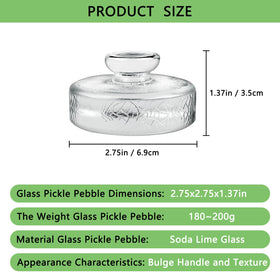 Artcome easy-grip handle weights for confident placement during fermentation.