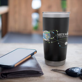 Artemis 2 route map motif adds style as a desk companion.