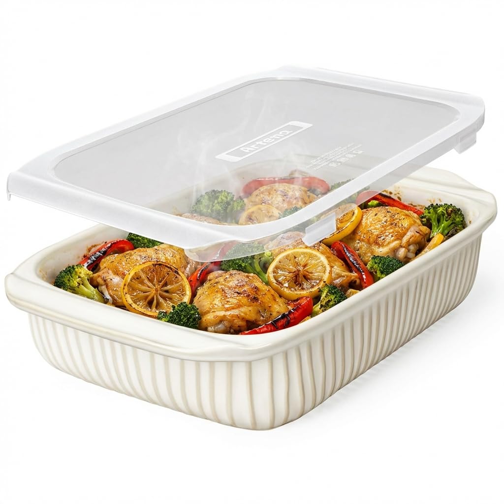 Artena baking dish 5.1 qt highlighted for family meals.