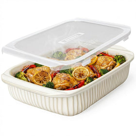 Artena baking dish 5.1 qt highlighted for family meals.