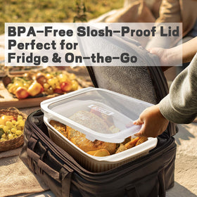 Artena baking dish wide handles give secure grip.