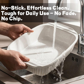 Artena dishwasher-safe bakeware for easy cleanup.