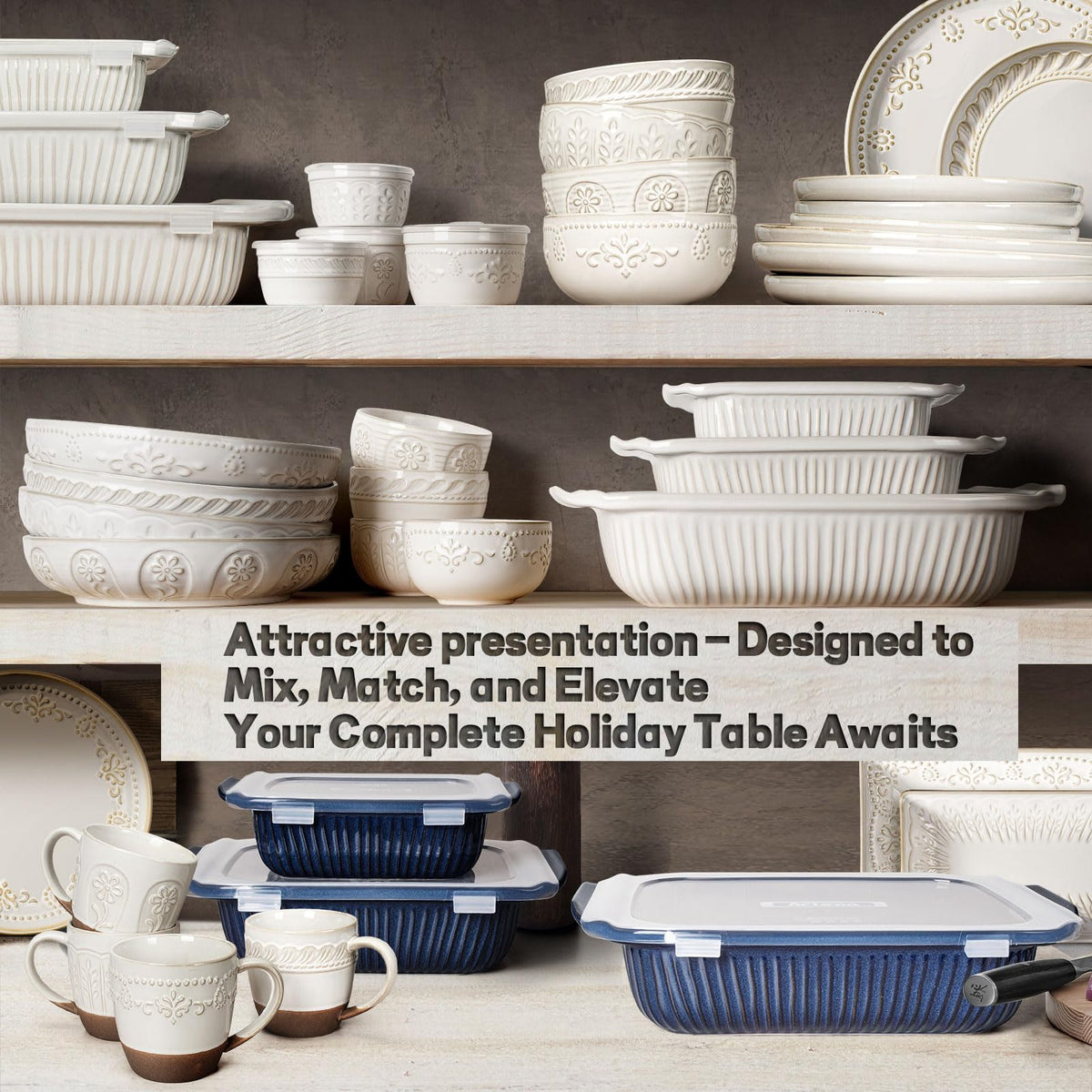 Artena oven-safe bakeware up to 400°F for versatile cooking.