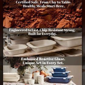 Artena rectangular casserole dish for roasting and serving.