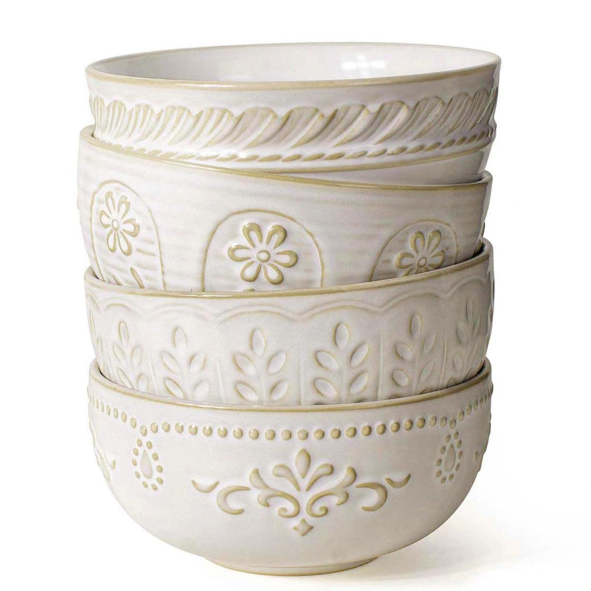 Artena soup bowl 32oz embossed pattern for large portions