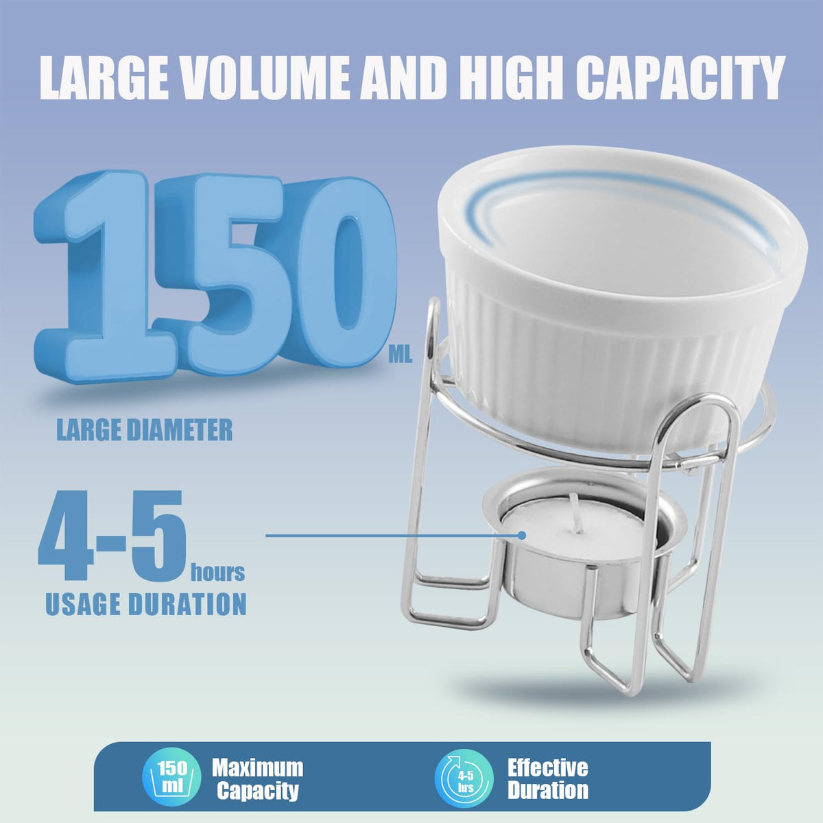 Artestia warmer's sturdy frame supports bowls securely during meals.