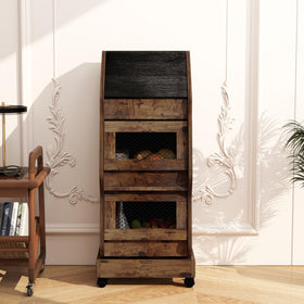 ARTETHYS sturdy wire ventilation and anti-tip baffle protect contents when the door opens.