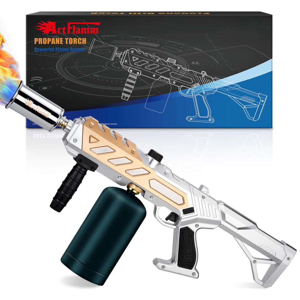 ARTFLAMM powerful propane torch gun overview for kitchen and outdoor use