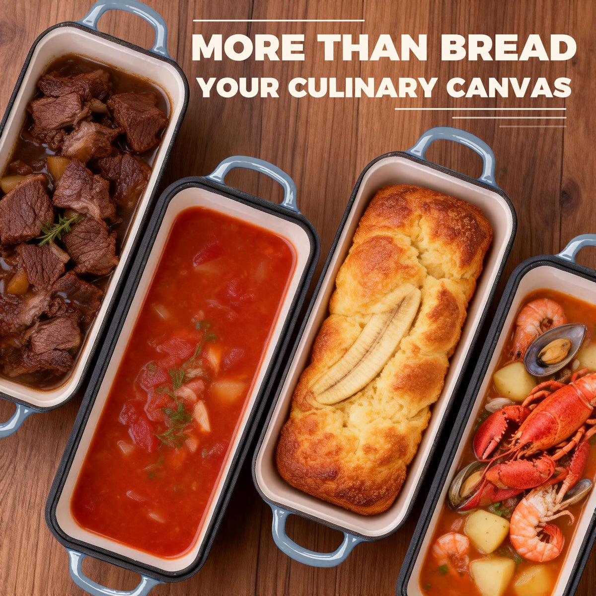 Articasting elegant bread Dutch oven design for crisp crust and even crumb.