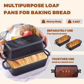 Articasting elegant bread pan design for artisanal crust and crumb.
