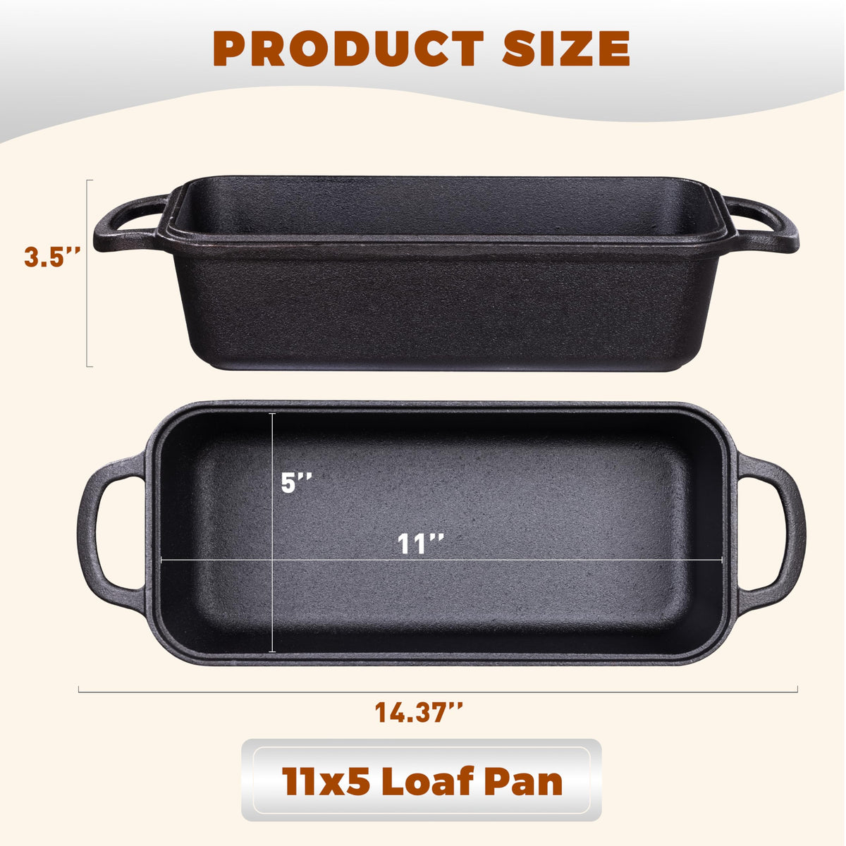 Articasting pre-seasoned cast iron pan delivering even heat.
