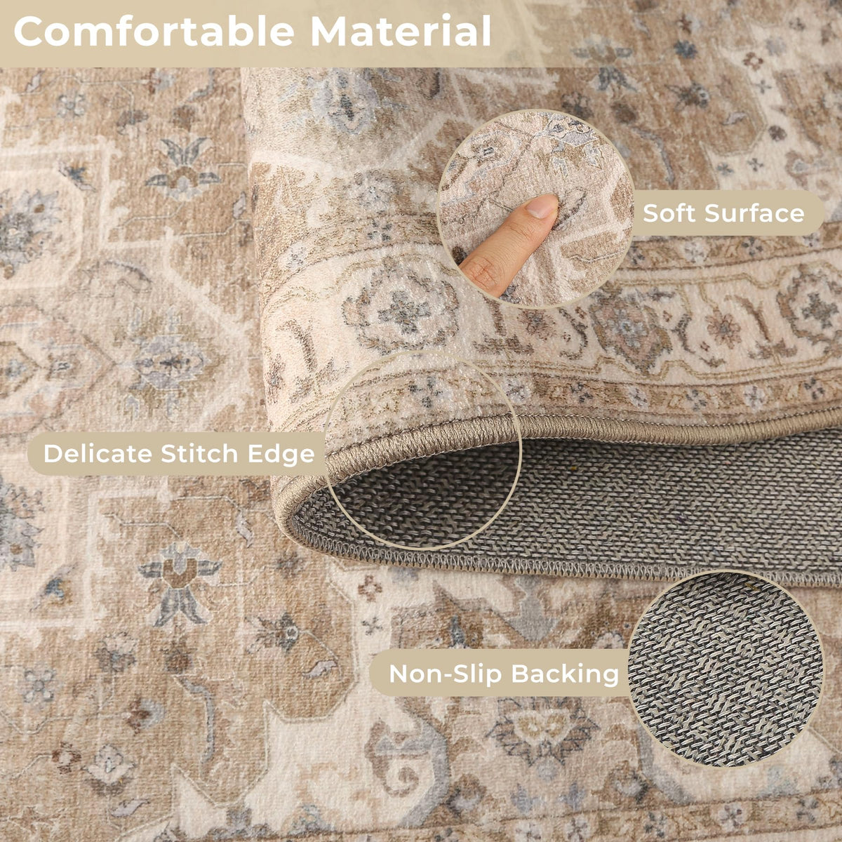 Articosy kitchen rug set 20x59 extends protection at entryways and doors.