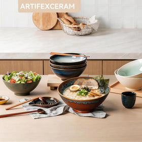 ArtifexCeram Japanese-style presentation enhances Asian-inspired dishes