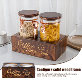 Versatile 45oz jars suitable for coffee beans, tea leaves, sugar, and nuts.