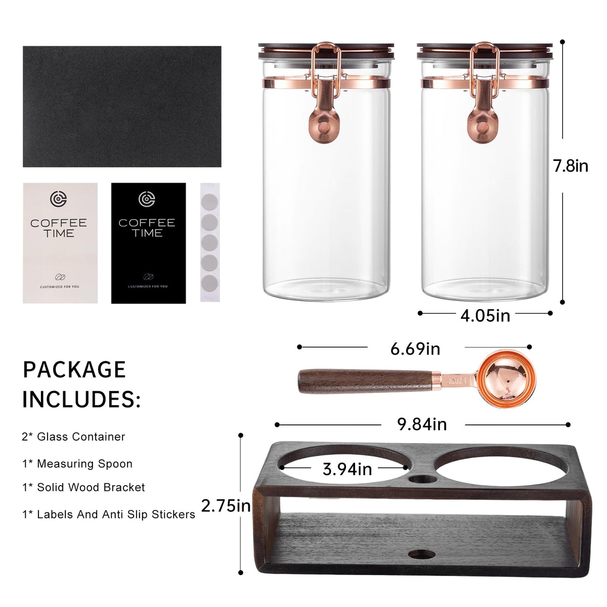 ARTIFORM rose-gold locking clips secure lids for odor and moisture protection.