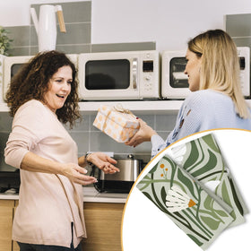 ArtisaEura eco-friendly set of 2 dish towels for reusable drying.
