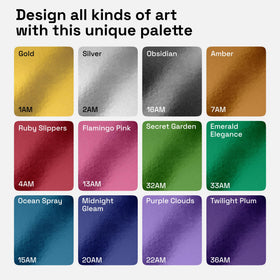 ARTISTRO 12 metallic pens for rock painting delivering rich color on stone