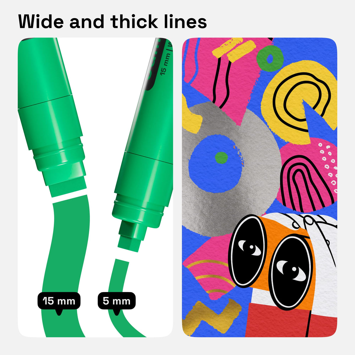 Artistro paint pens for rock painting provide opaque, glossy finish on stone surfaces.