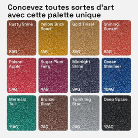 ARTISTRO glitter paint pens on glass for quick, opaque markings with shimmering finish.