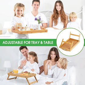 Artmeer bamboo breakfast tray easy to clean and maintain.