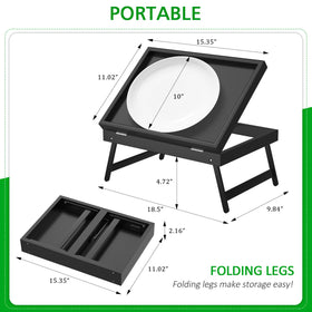 Artmeer bed tray table laptop-desk use in bed, convenient for work.