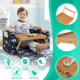 Artmeer bed tray opened to 20.5 by 9.3 inch workspace