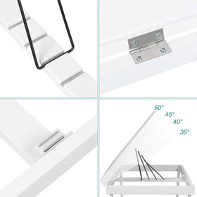Open top angle feature demonstrated on Artmeer bed tray.