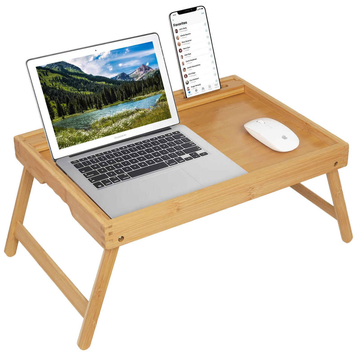 Artmeer multi-purpose bed tray ideal for meals, study, or light work.