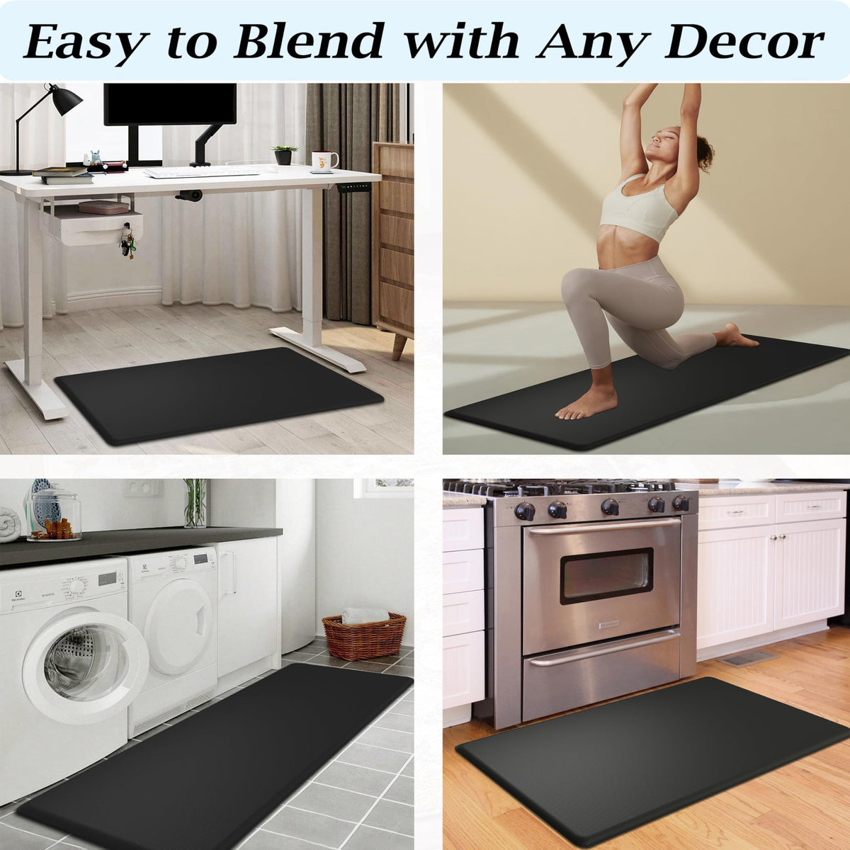 Artnice easy-clean kitchen mat wipes clean for busy homes.