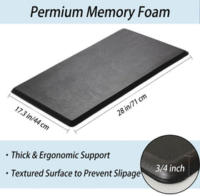 Artnice non-slip kitchen mat with secure backing helps you stay steady.