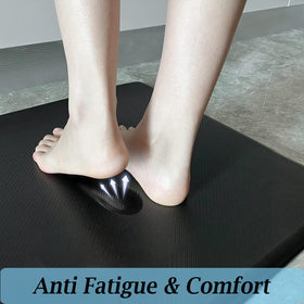 Artnice memory-foam kitchen mat is waterproof and easy to wipe clean.