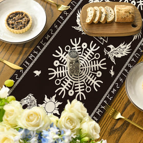 Artoid Mode 13x72 inch runner fits standard dining tables for four to six.