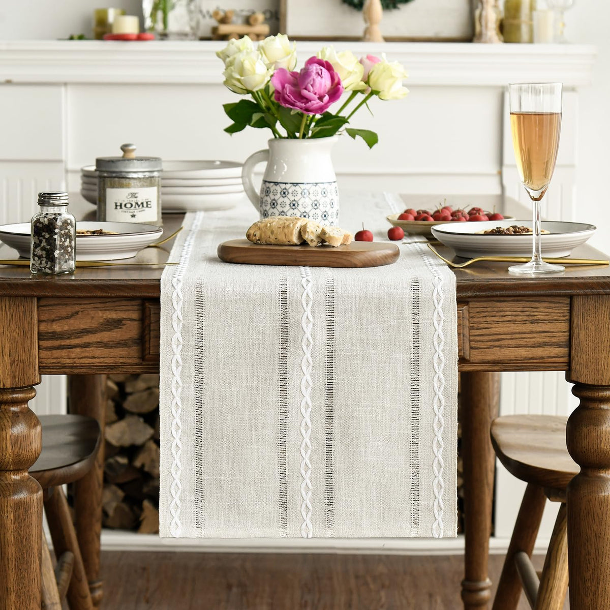 Artoid Mode 13x90 inch table runner for six to eight seats.