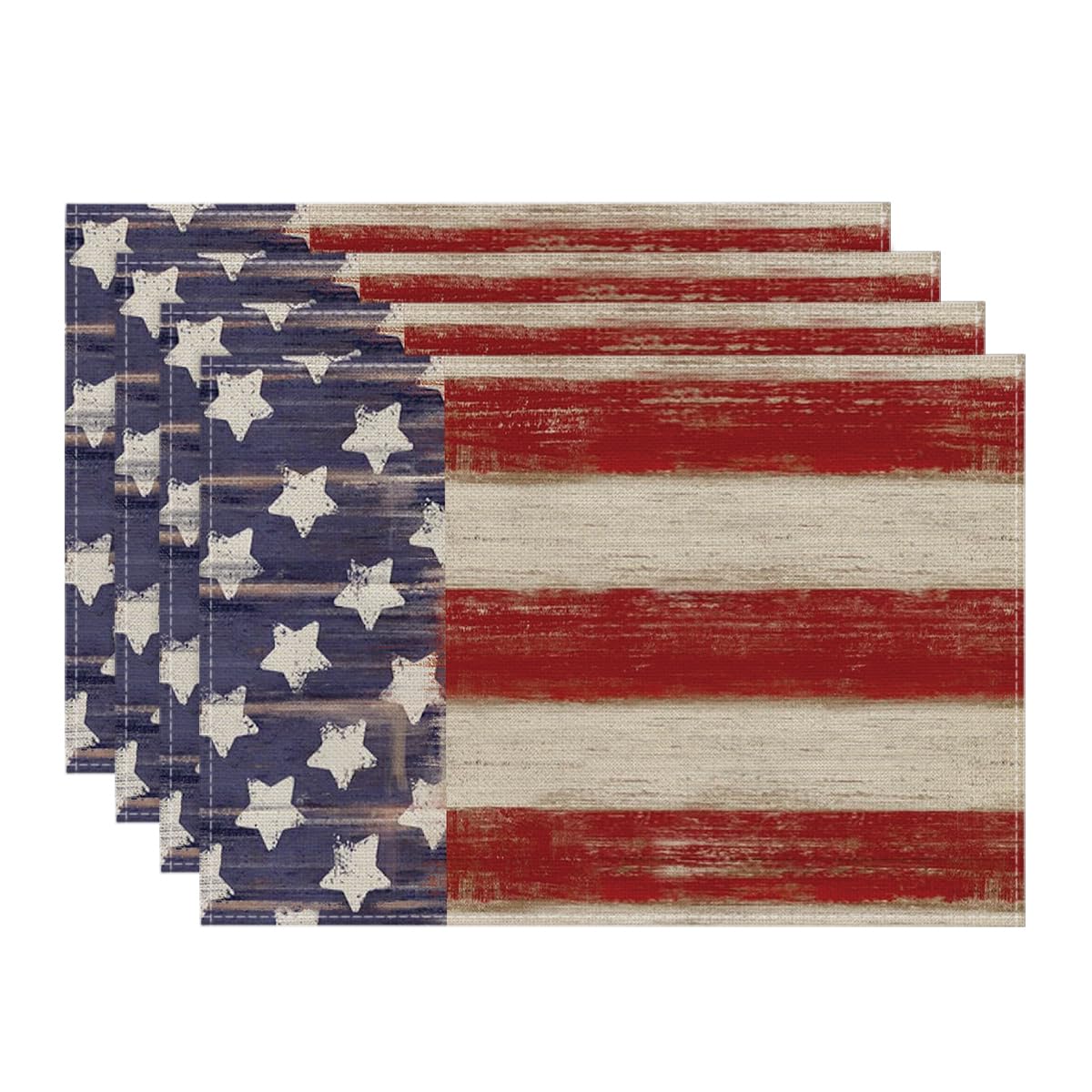 Artoid Mode American Star Stripes placemat with 4th of July pattern, ideal for festive meals.