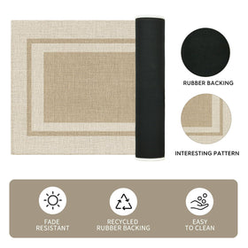 Artoid Mode non-slip back 17x29 mat helps prevent slips
