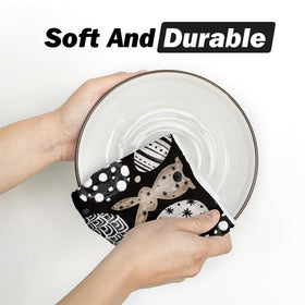Artoid Mode four towels set, 18x26 inches, sturdy and machine washable.