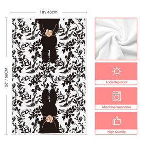 Artoid Mode bunny eggs motif towels bring spring farmhouse vibes to Easter kitchens.
