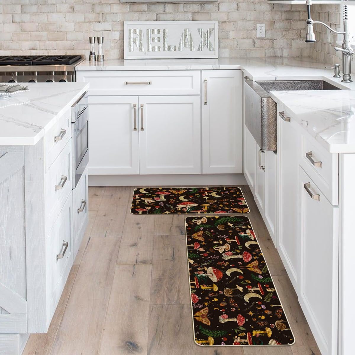 Artoid Mode two-piece set fits 17x29 inch spaces for kitchens