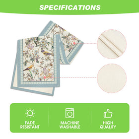 Artoid Mode Blue Birds Flowers Blossom adds vibrant spring color to tables